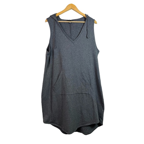 Torrid Gray Sleeveless French Terry Hoodie Dress Size 1X - Picture 3 of 10